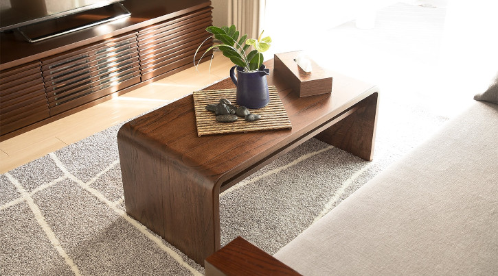 ◎コンソールテーブル 収納棚 ローテーブル 幅100×奥行30×高さ80cm