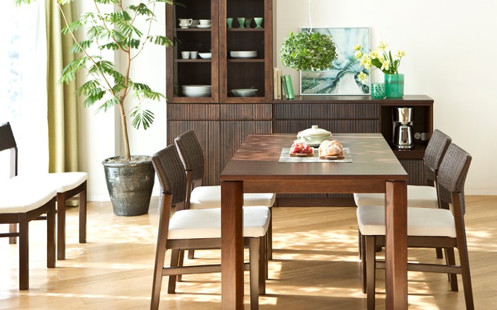 大塚家具　ダークブラウン 木製 ローテーブル 大塚家具 ダークブラウン 木製 ローテーブル 【公式通販】