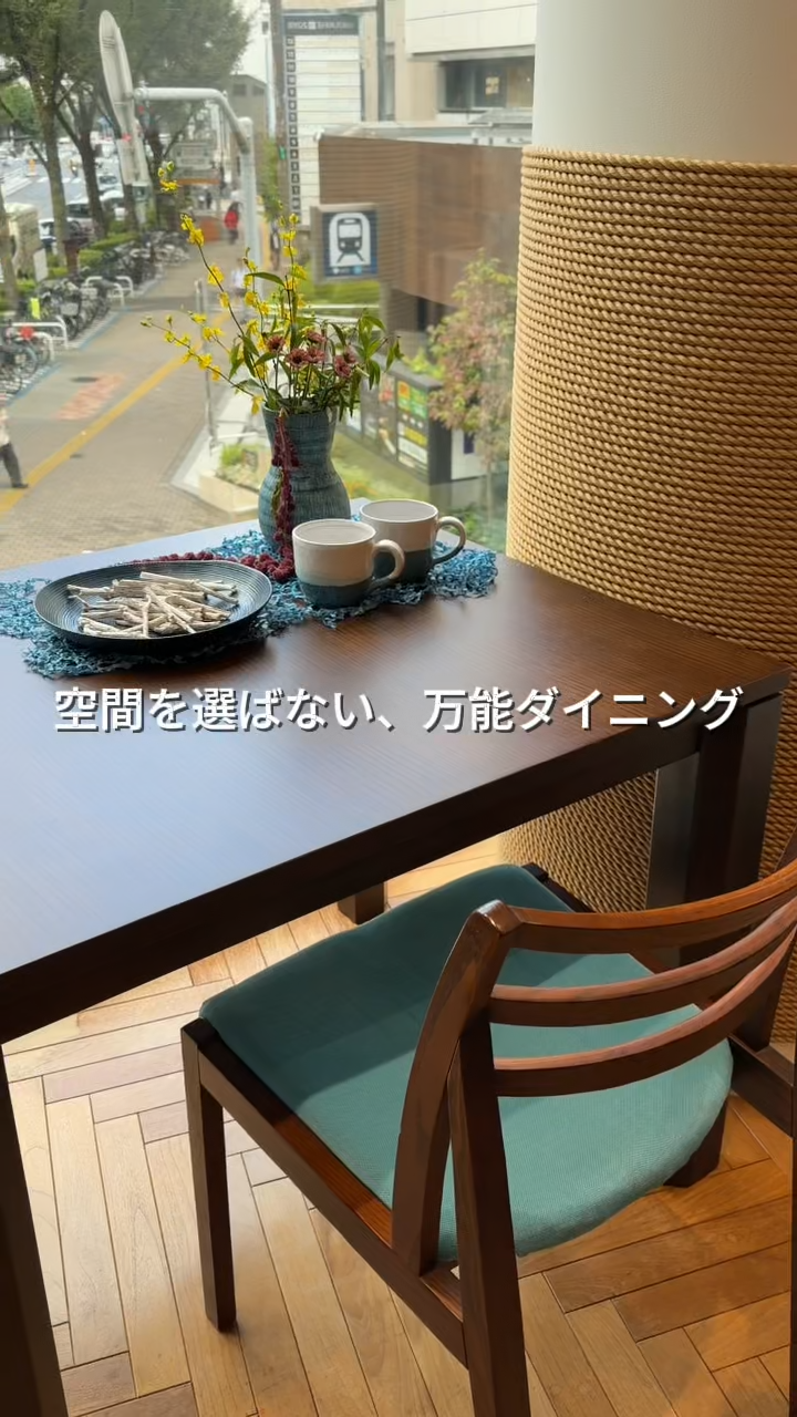 エクステンション・ダイニングテーブルv02 950～伸長式～天板を伸長し